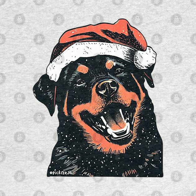 Rottweiler in a Santa Hat by Sketchy